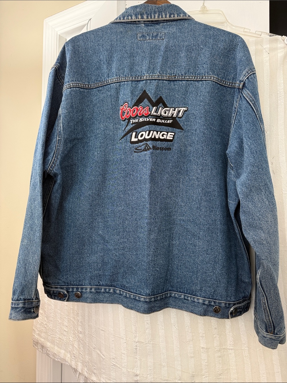 Coors Light “The Silver Bullet” Demin Jacket, Size XL